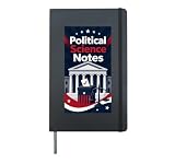 Political Science Notes Class Study Lecture Hardcover Journal, Black