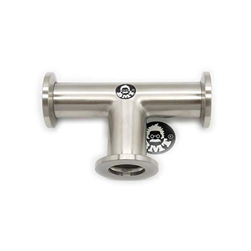 Image of bmotiontech superior Grade - ISO-KF KF16 KF25 KF40 Flange Equal TEE Fitting 3 Ways Vacuum (KF16 Equal TEE)