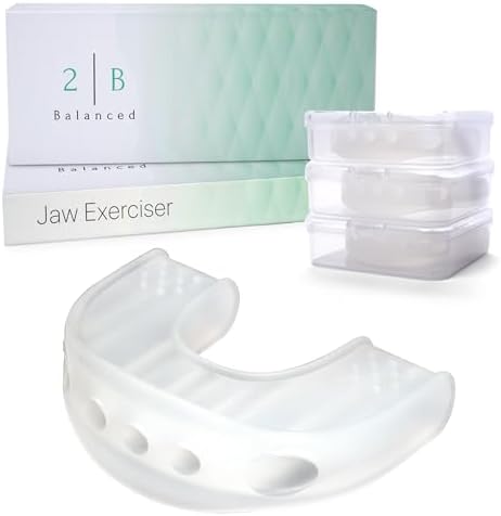 Transparent Silicone Jaw Exerciser - Non-Toxic & Free of Dyes - 3...