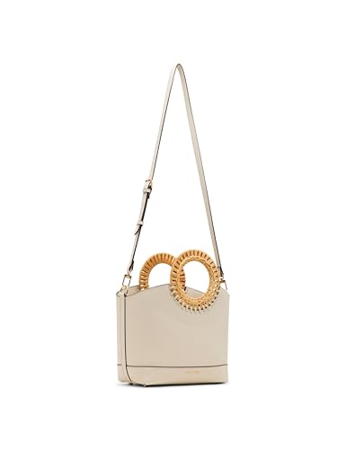 Bolso Tote Anne Klein con asa circular y correa desmontable miniatura 4