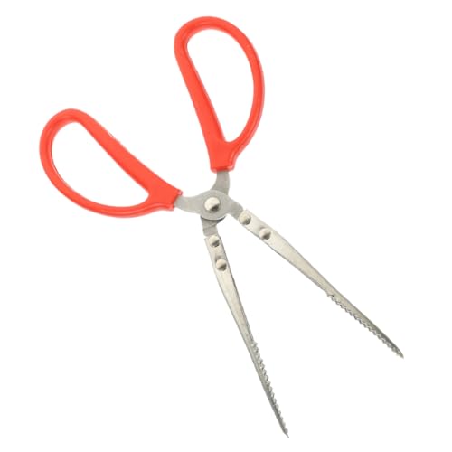 VICASKY Pinza in Metallo per Granchi e Loach Strumento Robusto e Riutilizzabile con Manico Ergonomico Antiscivolo Morsetto Dentellato per Cattura Sicura di Crostacei Aragoste ed Anguille