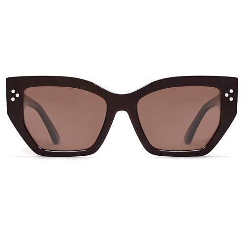 Retro Trendy Polarized Sunglasses for Women Oversized Square Narrow Cat Eye Womens Shades AP3675