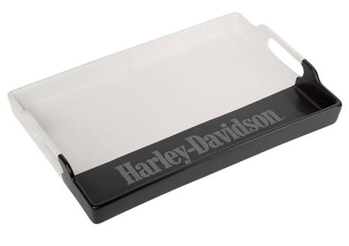 Harley-Davidson Large Ceramic Serving Tray, White Finish Limited Edition