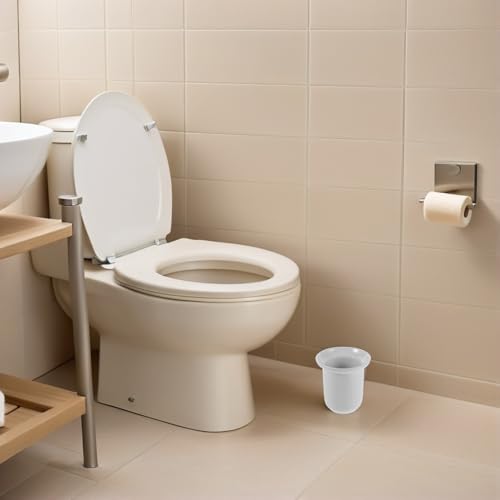 Porte-brosse WC compact idéal pour optimiser les petits espaces - 7