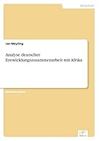 Analyse Deutscher Entwicklungszusammenarbeit Mit Afrika 3956367030 Book Cover