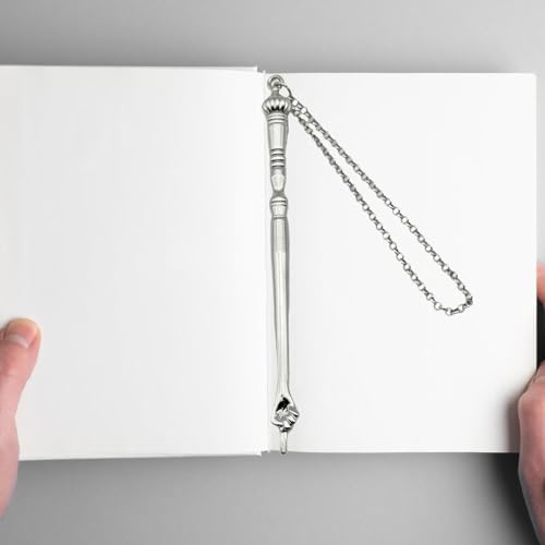 F Fityle Pointeur Yad Torah, outil de lecture de la Bible avec charme, pointeur de la Bible portable pour Bar Mitzvah juive, anniversaire, cheminée, Tête d'oignon argentée – vue 2