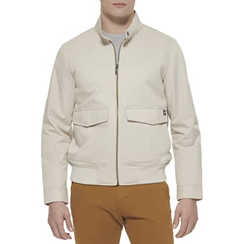 Image of DOCKERS Men's Bomber Jacket With Snap Racer Collar
