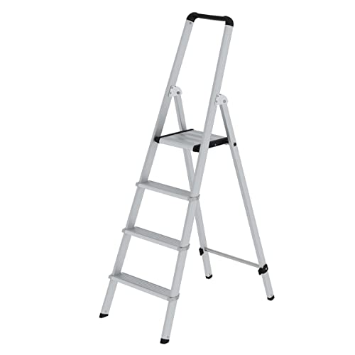 Preisvergleich Produktbild MUNK Günzburger Steigtechnik 11254 Aluminium Stufen-Stehleiter Arbeitshöhe (max.): 3m