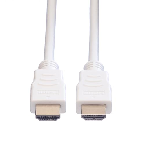 Cable HDMI de alta velocidad con Ethernet blanco de 7,5m para evitar interferencias visuales 3