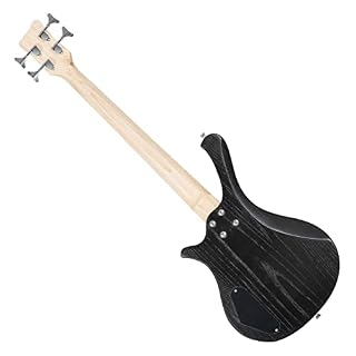Rocktile TB-4 MBK Traveler guitare basse électrique Matte Black - Les Beatles, Paul McCartney, John Lennon, RIngo Starr, George Harrison Rocktile TB-4 MBK Traveler guitare basse électrique Matte Black – Image 3