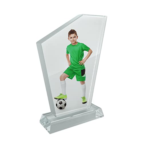 Ismosm Sublimation Blanks Crystal Tabletop Decor Decorative Signs Plaques Custom Photo Frame DIY Picture Frame (Blank - Irregular 2) - Thumbnail 5