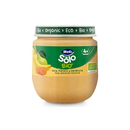 Hero Solo Tarrito de Pera, Zanahoria y Plátano, 120g