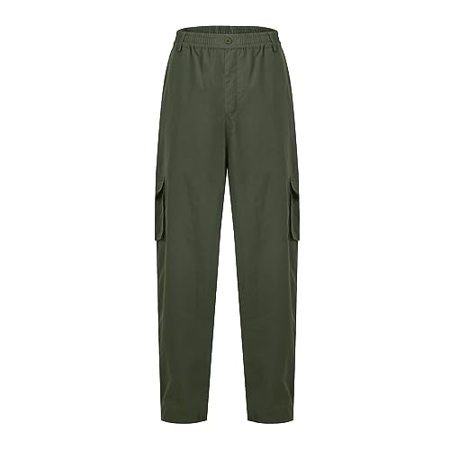 Mens Outdoor Cargo Pants Lightweight Hiking Jogger Classic Fit Multi Pockets2