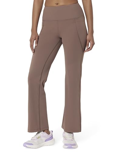 Image of BlissClub Ultimate Flare Pants for Women Upto 5'4 ft | Ribbed Waistband, 4 Pockets | High Waist Trousers and Formal Pants for Office wear