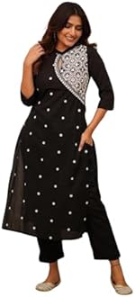 FABNEX Kurta Set for Women | Women Embroidered Kurta Set | Women Kurta Sets Kurtis | Women Kurta Pant Set (K-34-38)