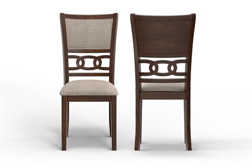 New Classic Furniture Gia Dining Chairs Set of 2 Cherry Brown