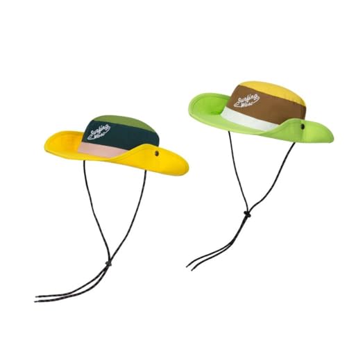 Sombrero impermeable de bloque de color para exterior miniatura 2