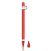 Silicone Case for Apple Pencil Holder Sleeve Skin Pocket Cover Accessories for iPad Pro, Soft Grip Pouch with Charging Cap Holder and 2 Protective Nib Covers(Red)