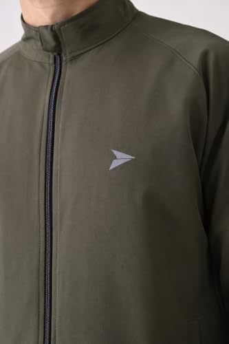 Image of FITINC Men's Sports Jacket | Regular Fit | Full Zip | Zipper Pockets | Jacket for Gym, Running, Cycling & Travel