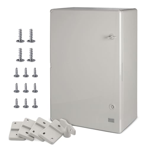 BOXEXPERT Armario de distribución de plástico ABS para flotas IP65 gris/transparente (ABS, 600x400x200mm gris)