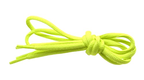 Image of Oval Athletic Shoelaces 1 /4 inch Thick Solid Colors for All Shoes Several Lengths
