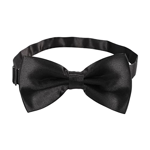 WELROG Noeuds papillon pré-attachés pour mariage Noeud papillon réglable Cravate (Noir) - Image 7