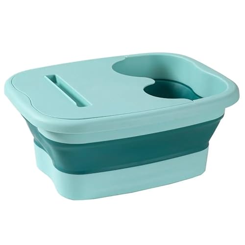 Cubeta plegable para baño de pies y masaje color verde miniatura 1