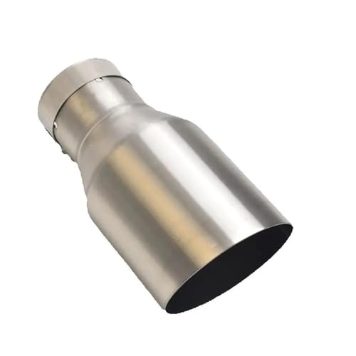 Embout pot d'échappement en inox 304 argent brossé 2.5 à 3.5 pouces