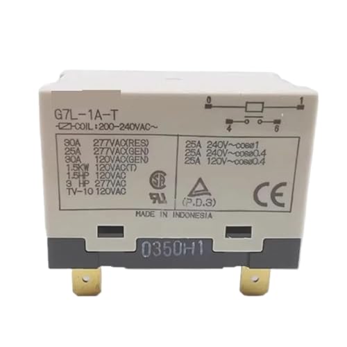 Relais G7L-1A-T 30A 200-240VAC évite la surchauffe des pannes à 4 broches