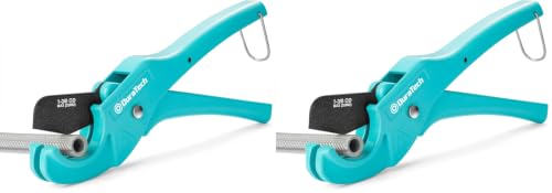Image of DURATECH PEX Pipe Cutter, Tubing Cutter for 1 /8 inch-1 inch PEX and Rubber Hoses(NOT for PVC Pipe), with PTFE-Coated Sharp Blade, Suitable for Home and Plumbing Repairs (Pack of 2)