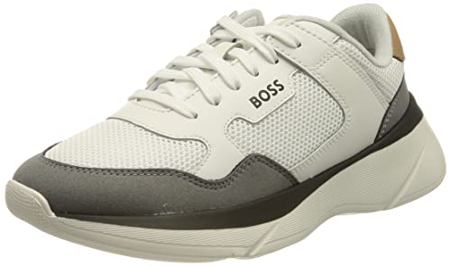 BOSS Women's Dean_Runn_memx Sneaker, Open White122, 6 UK