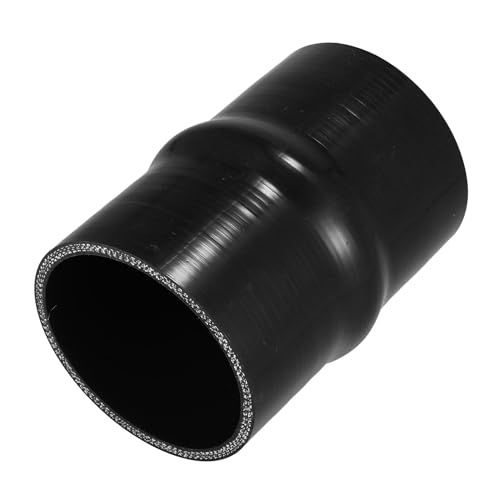 X AUTOHAUX 1 Pcs 76mm/2.99" 127mm/5.00" Length Black Car Silicone Hose Hump Hose Coolant Hose Universal for Car