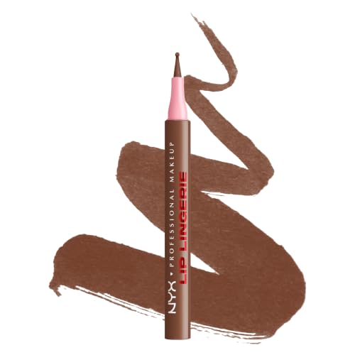 NYX Professional Makeup Lip Liner Lingerie Lip Liner Stain Seamless All Day Stain Waterproof Transfer-Proof Smudge-Proof Staining Lip Liner Shade: Up To No Good