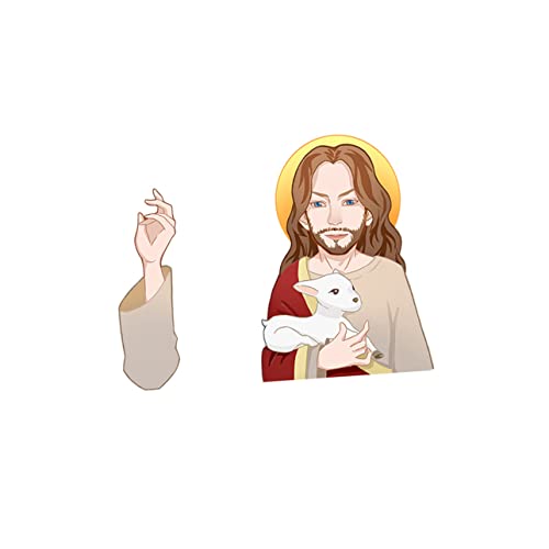 Gadpiparty Decalque Do Carro Adesivo De Carro 3Pcs Etiqueta Jesus Adesivo Removível Esquerdo Limpado