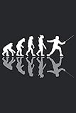  Evolution Fencing: A5 Liniertes Notizbuch auf 120 Seiten - Fechten Notizheft  Geschenkidee für Florett, Säbel und Degen Freunde, Vereine und Mannschaften