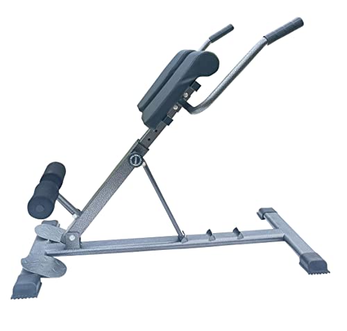 X Factor Hyperextension Roman Chair Hyper Bench Hyper Back Full Body Workout - Adjustable Height, And Degrees, Sit Up Ab And Back Extension Abdominal Core Strength Training With Dip Handles, Foldable #TOP6
