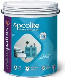 Image of Asian Paint Apcolite Premium Emulsion White Interior /Exterior Emulsion - Smooth Finish | Wide Colour Range, Washable | 4 Liter (White)