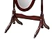 Furniture Full Length Mirror with Stand,Traditional Queen Anna Style Wood Floor Cheval Mirror, Silver Finish Dressing Cheval Mirror Bedroom Interior Gift Idea (Cherry)