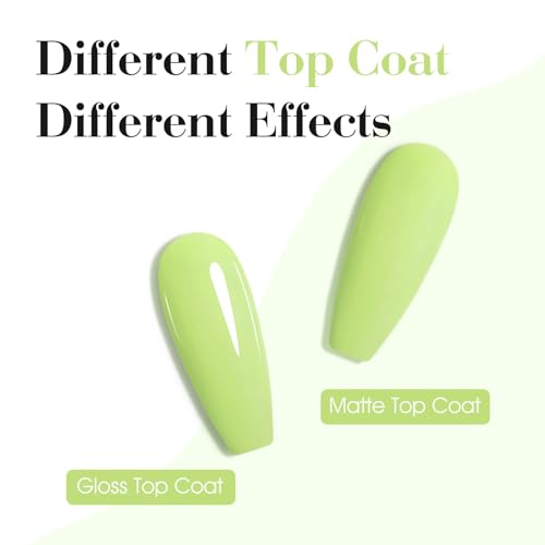 Image of CANNI Lime Green Gel Nail Polish, 1Pcs Light Pastel Green Sage Gel Polish Mint Color Soak Off U V Nail Manicure Salon DIY at Home