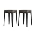 Tabouret Tabouret De Table À Manger - Tabouret En Plastique, Tabouret Simple Domestique, Tabouret De Maquillage Robuste Pour Adulte, Empilable, Pour La Maison/bureau/club/café, 32CM*32CM*46CM