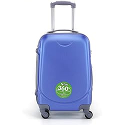 Maletas Con Ruedas Baratas Desconocido Maleta de Cabina 20x35x55cm con 4 Ruedas giratorias (Azul electrico)