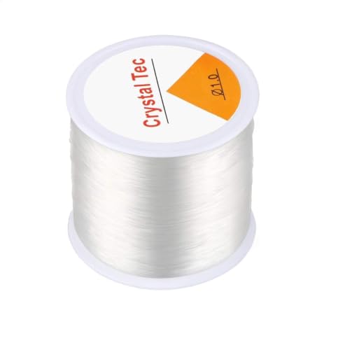 Image of Beadsnfashion 100M Elastic Thread for Jewellery Making (1.0 mm) - Clear Elastic String for Jewellery Making, Strong Stretch Cord for Beading & Crafts.