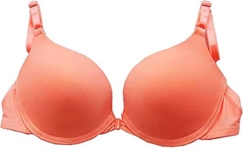 Image of Brachy Front Closure Push-Up Bra for Women, Padded Wired Seamless T-Shirt Bra, Multiway Strap Bra Invisible Fit