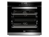  Beko BVM35400XPS - Horno (Grande, Horno eléctrico, 80 L, 80 L, Pirolítico, Negro, Acero inoxidable)
