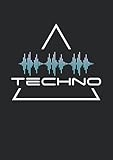  Notizbuch A4 kariert mit Softcover Design: Techno DJ Deep House Party Festival Hardstyle Hardtek Tek: 120 karierte DIN A4 Seiten