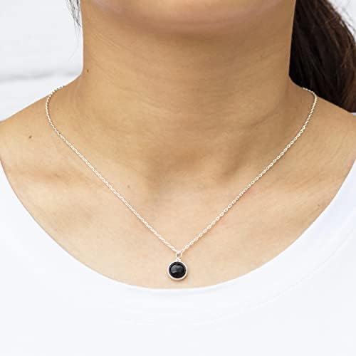 Philip Jones Black Onyx Necklace with Quote Card