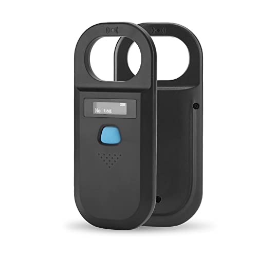 Plyisty Pet Microchip Reader Scanner, 134.2kHz ISO11784 EMID/FDX-B Animal Pet Reader