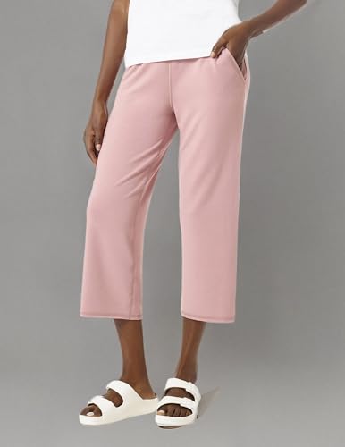 HUE Women's Cropped Wide Leg Comfy Pant with Pockets4