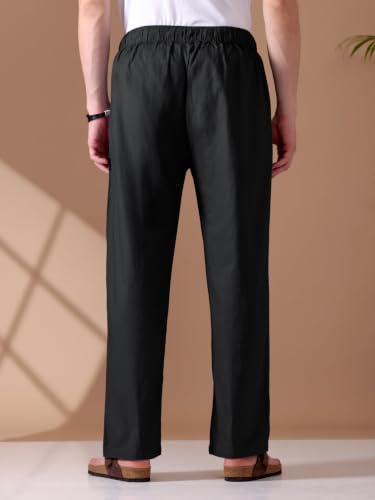 Image of Beyoung Cotton Loose Fit Pyjama For Men | Pure Cotton | Elasticated Waistband | Casual Style | Nightwear For Men | Lounge Pants