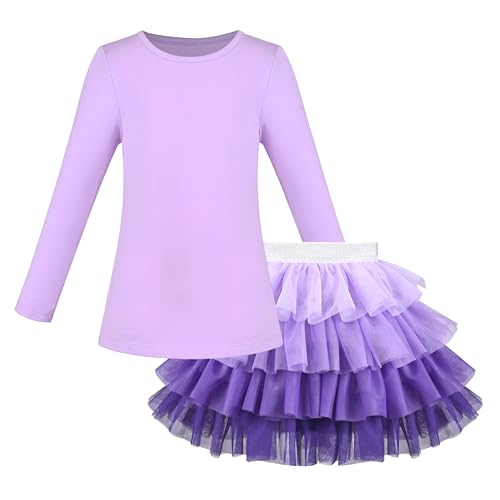 Image of Sunny Fashion Girls 2 Piece Set Shirt Skirt Love Heart Valentine Casual Festive